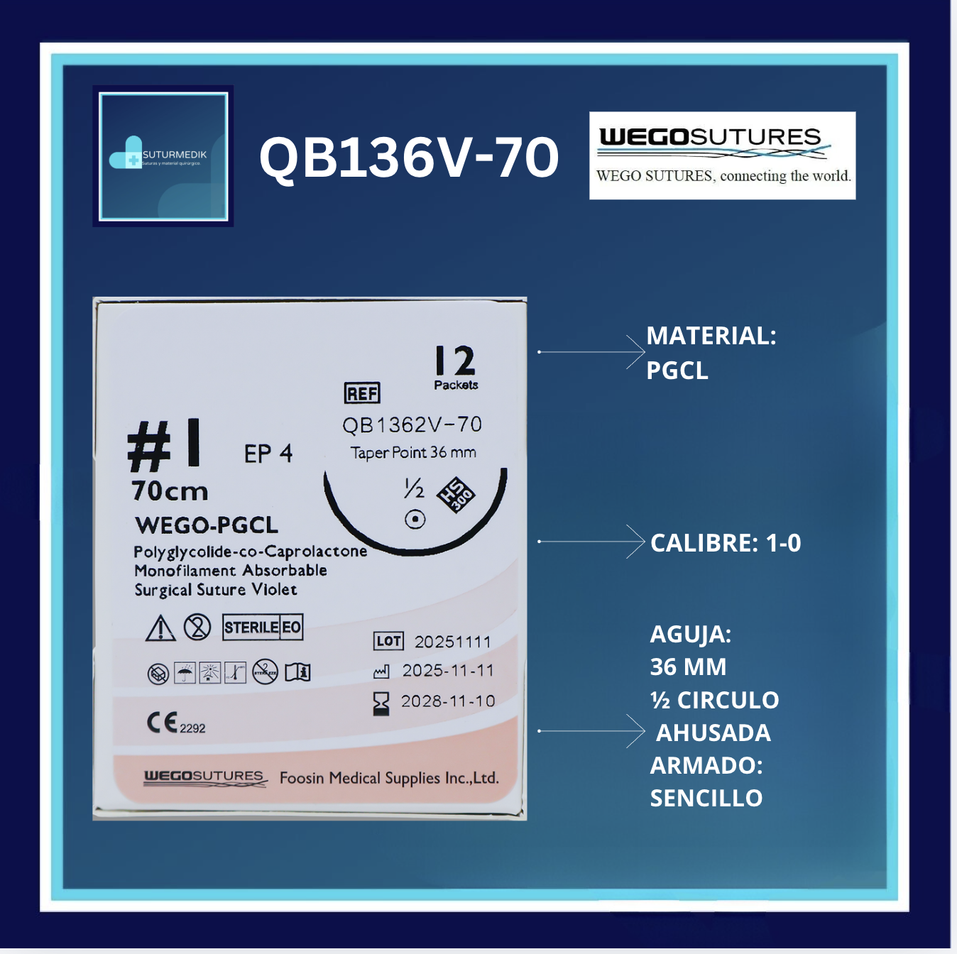 PGCL 1 QB1362V-70 WEGO C/12